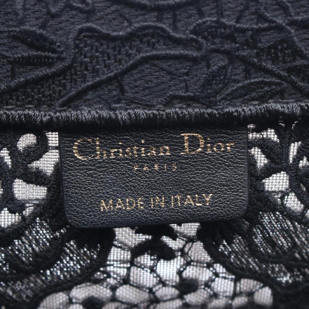 Christian Dior Dior BOOK TOTE Medium Tote Bag Handbag Jacquard Women's Black ... - Picture 4 of 9